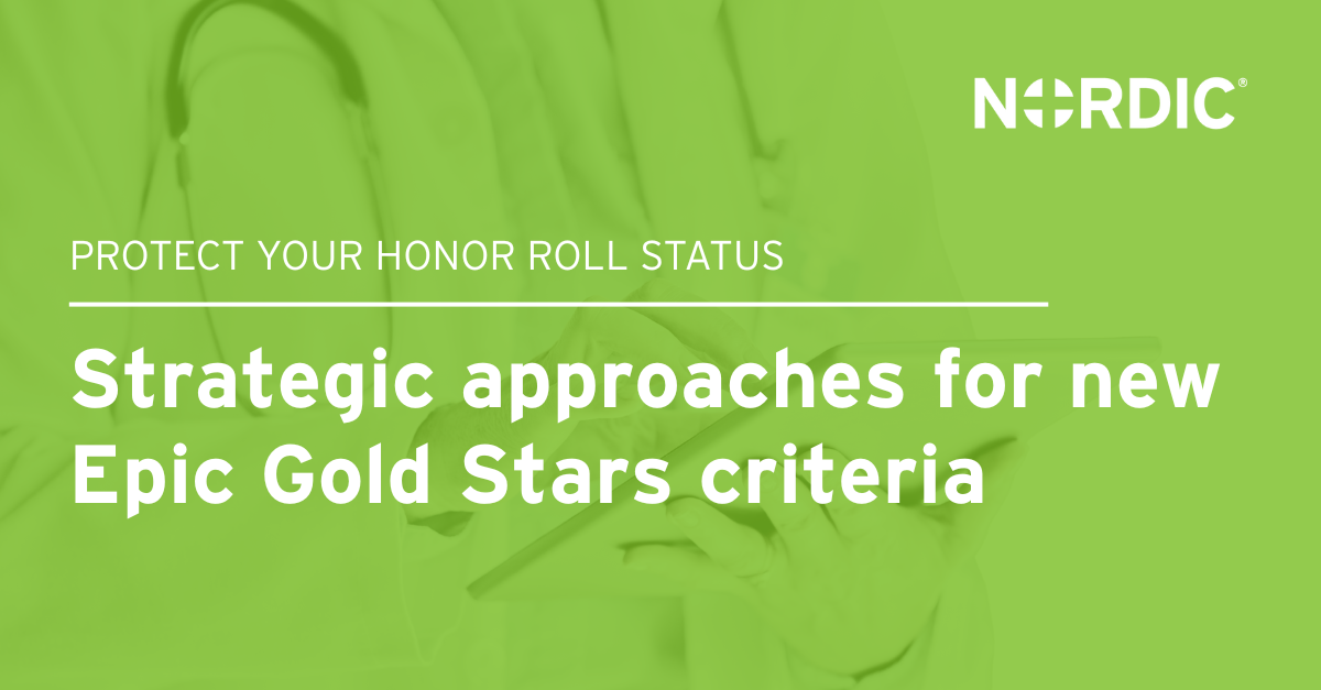 Navigating the new Epic Gold Stars criteria with strategic approaches