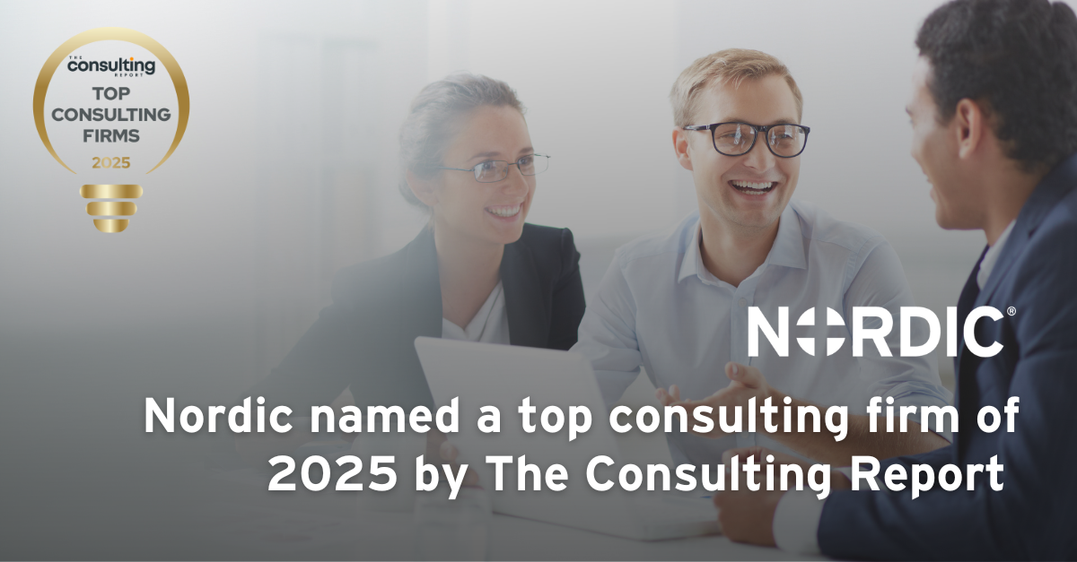 Nordic named a top consulting firm of 2025 by The Consulting Report